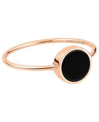 Ring aus Roségold und Onyx Mini Ever GINETTE NY