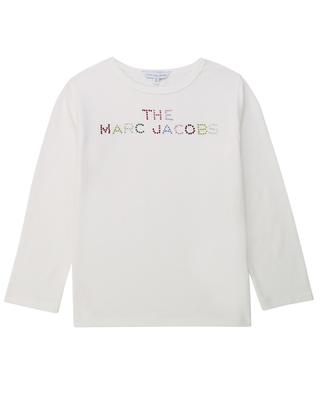 T-shirt à manches longues application logo en cristaux THE MARC JACOBS