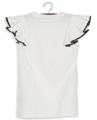 T-shirt en coton à manches volantées FENDI