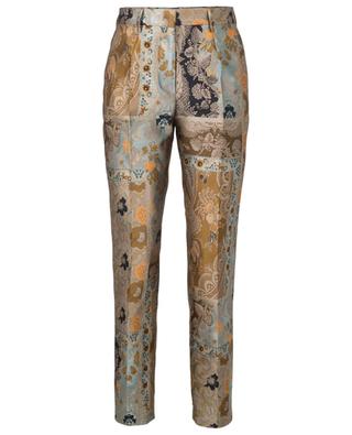 Silk and viscose blend paisley jacquard trousers ETRO