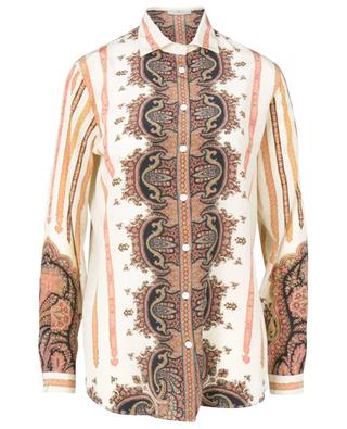 Boyfit crepe shirt with oriental patterns ETRO