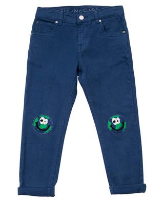 Pantalon chino orné de patchs Earth STELLA MCCARTNEY KIDS