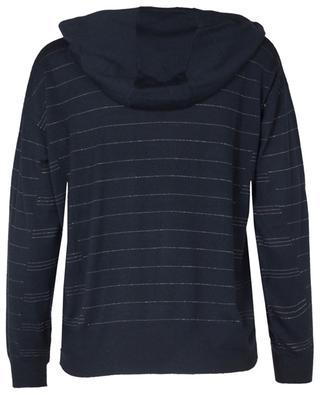 Striped virgin wool blend sweatshirt with hood LORENA ANTONIAZZI