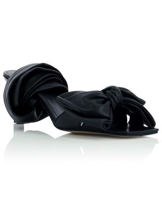 Wrap sandals in supple leather with bow GANNI
