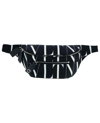 VLTN printed nylon and leather belt bag VALENTINO