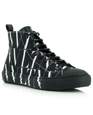 VLTN TIMES Giggies logo printed canvas high-top sneakers VALENTINO