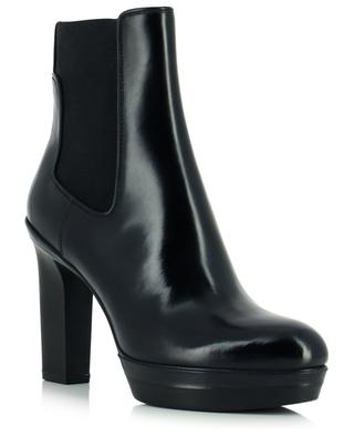 Heeled platform chelsea ankle boots in patent leather SANTONI