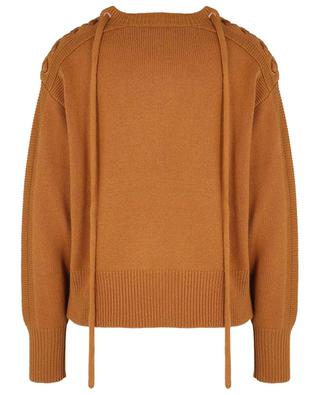 Chunky boxy jumper with shoulder lacing SEE BY CHLOE