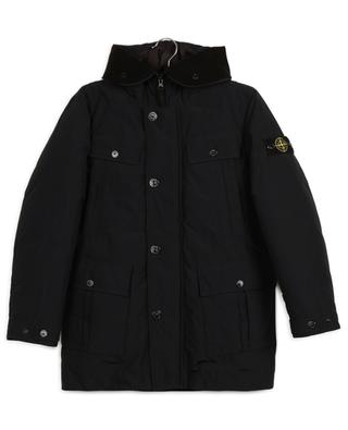 Water repellent padded parka with hood STONE ISLAND JUNIOR