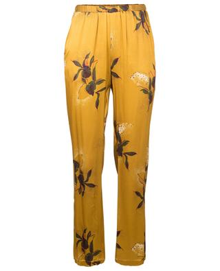 Abba viscose floral print trousers TOUPY