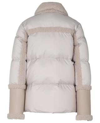 Quilted down jacket with lambskin trimmings SLY 010