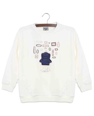 Sweatshirt aus Baumwollmix mit Print IL GUFO