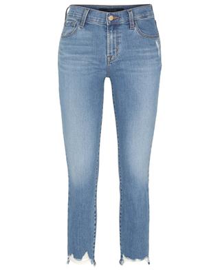 Verkürzte Jeans im Used-Look Mid Rise Crop Skinny Uncharted Destruct J BRAND