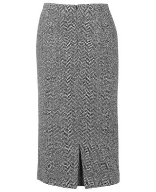 Chevron pattern cashmere and virgin wool pencil skirt ERMANNO SCERVINO