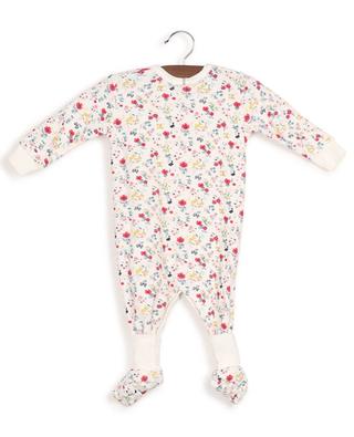 Lalida floral cotton terry all-in-one with slippers Lalida PETIT BATEAU
