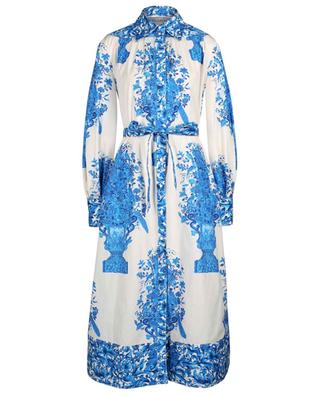 Robe chemise en popeline fleurie Bluegrace Reedition VALENTINO