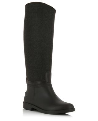 Miriam rain boots with leather and sparkling virgin wool FABIANA FILIPPI