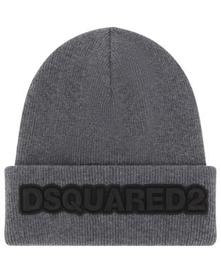 Strickmütze aus Wolle mit besticktem Logo DSQUARED2