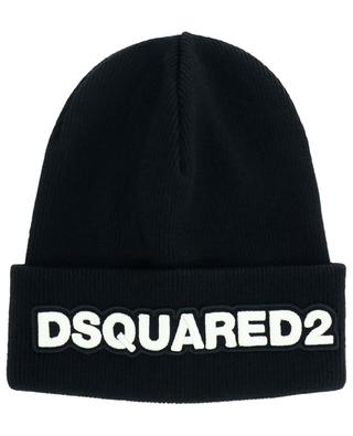 Embroidered logo knit wool beanie DSQUARED2