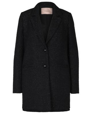Glittering tweed coat TWINSET