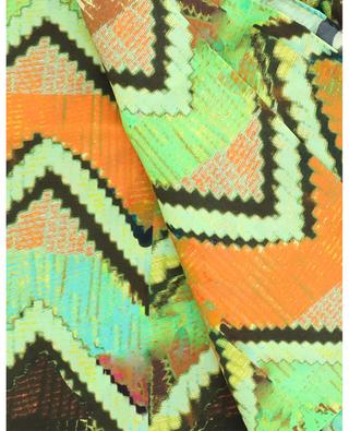 Chevrons colourful chevron print silk scarf BE PARISIAN