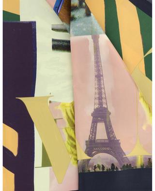 Foulard en soie imprimé urbain Paris Californie BE PARISIAN