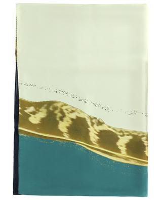Plume feather print silk scarf BE PARISIAN