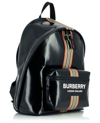 Logo and Icon Stripe Jett coated backpack BURBERRY