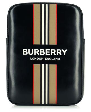Logo and Icon Stripe coated nylon cross body bag BURBERRY