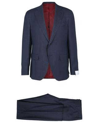 Aidia checked superfine wool suit CARUSO