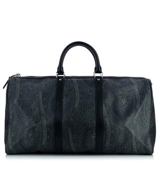 Large paisley printed textured leather travel bag ETRO