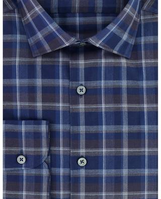 Tartan patternded cotton shirt ERMENEGILDO ZEGNA