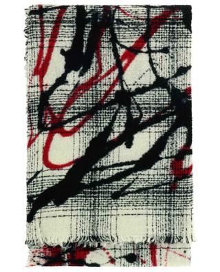 Miro virgin wool and cashmere scarf with abstract patterns FALIERO SARTI