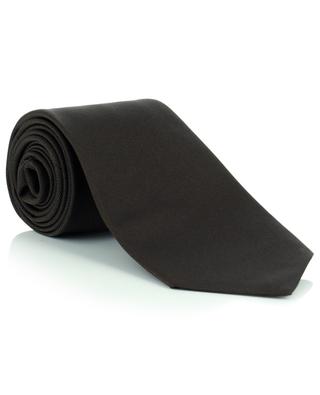 Einfarbige Krawatte aus Seidentwill LUIGI BORRELLI