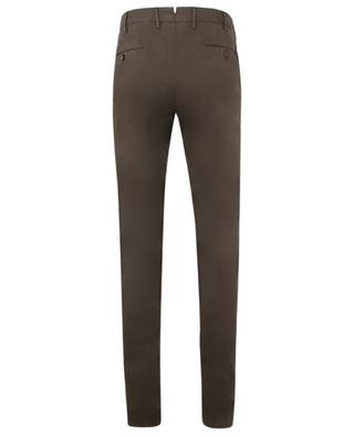Superslim Fit textured cotton and modal blend trousers PT TORINO
