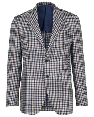 Cashmere, mohair and silk check pattern blazer BONGENIE GRIEDER