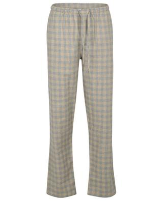 Cotton and wool blend flannel pyjama trousers ZIMMERLI