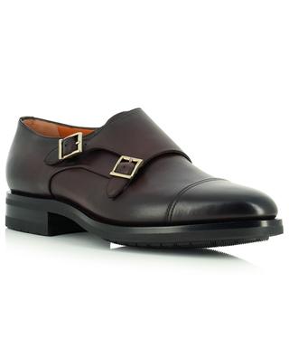Monkstrap smooth leather shoes SANTONI