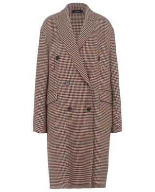 Carles houndstooth printed wool and cashmere coat JOSEPH