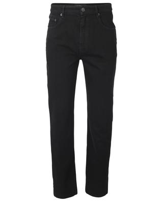 Pitch Black distressed cropped slim fit jeans BALENCIAGA