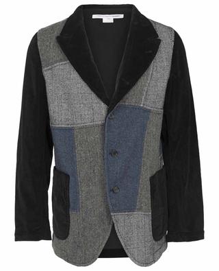 Velvet blazer with wool panels COMME DES GARCONS SHIRT