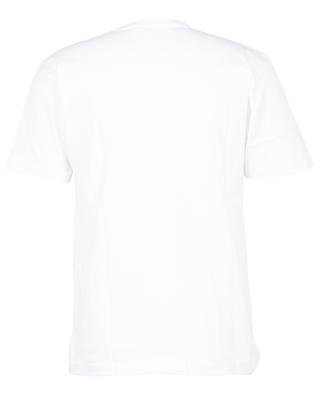 Kurzärmliges T-Shirt mit Print und bestickten Herzen COMME DES GARCONS PLAY