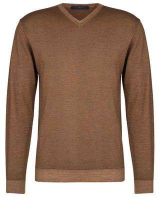 Thin merino wool V-neck jumper DANIELE FIESOLI