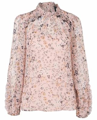 Floral georgette blouse with ruffles and lace MARC CAIN