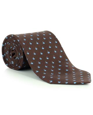 Krawatte aus Seide mit Kaffeetassenprint FEFE NAPOLI