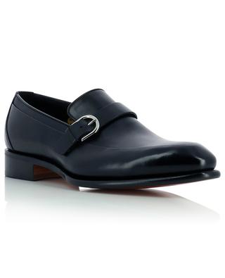 Smooth leather buckle loafers SANTONI