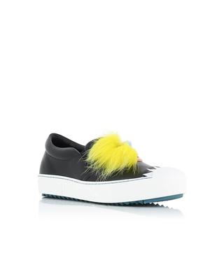 Slip-on sneakers with fur FENDI
