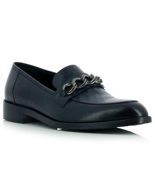 Grainy leather loafers with chain detail BONGENIE GRIEDER
