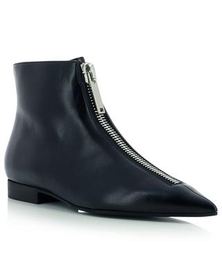 Zipit pointy tip flat faux leather ankle boots STELLA MCCARTNEY