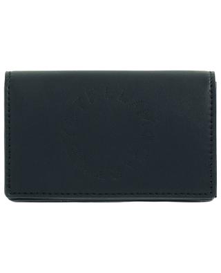 Stella Logo card holder with flap in faux leather STELLA MCCARTNEY